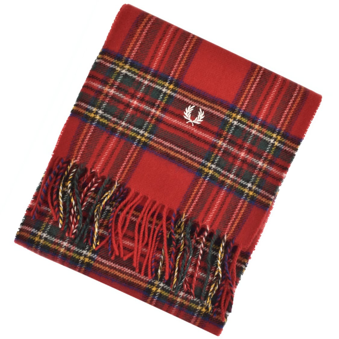 Alternative Image for ProductFred Perry Tartan Scarf Red1